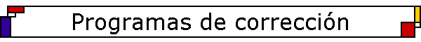Programas de correccin